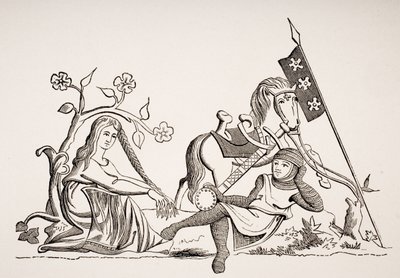 Femme sous la protection de la chevalerie, d
